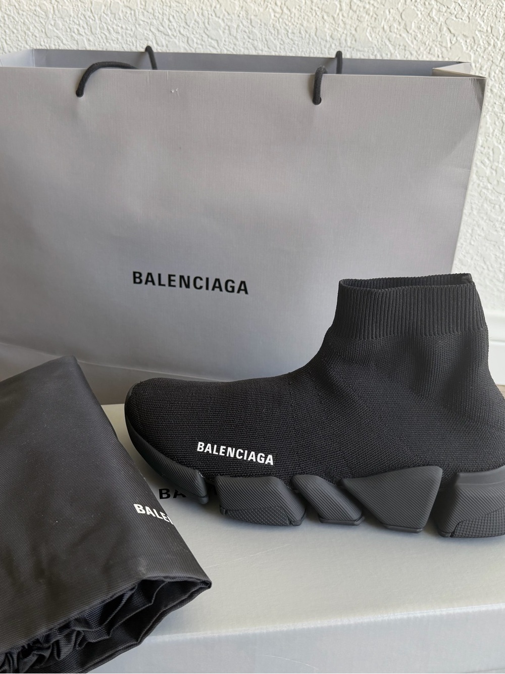 Balenciaga Black Sock Runner Speed Trainer Sneakers
